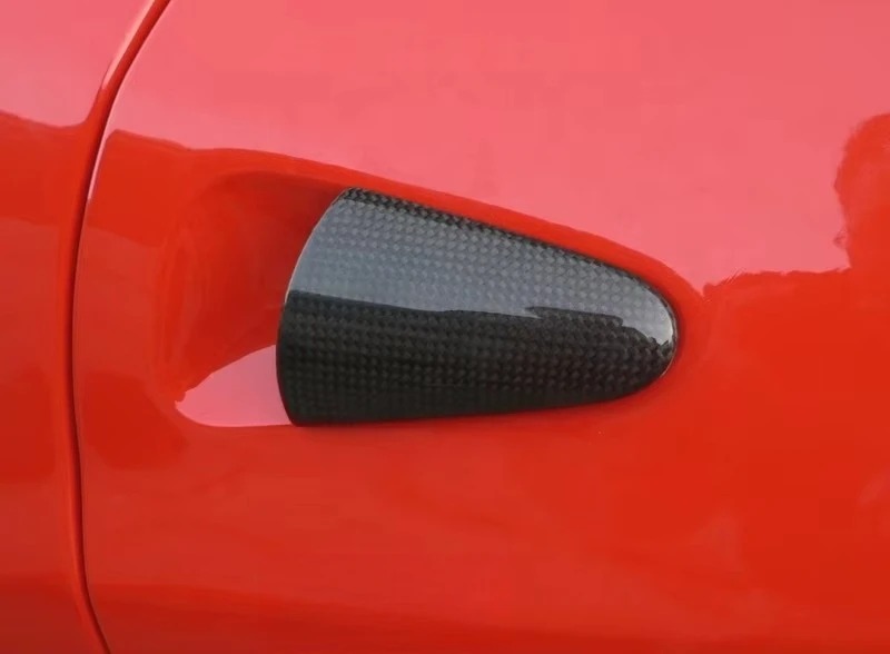 Spot Special Promotion Dry Carbon Fiber 2010 to 2014 F458 Italia Coupe Spider F12 Door Handle Cover For F458 Italia